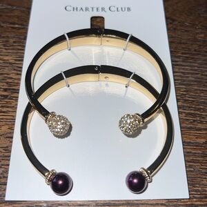 NWT Macys Charter Club bangle bracelets